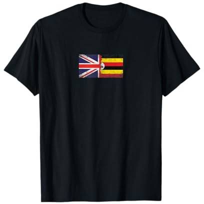 United Kingdom & Uganda Flags - British Ugandan T-Shirt
