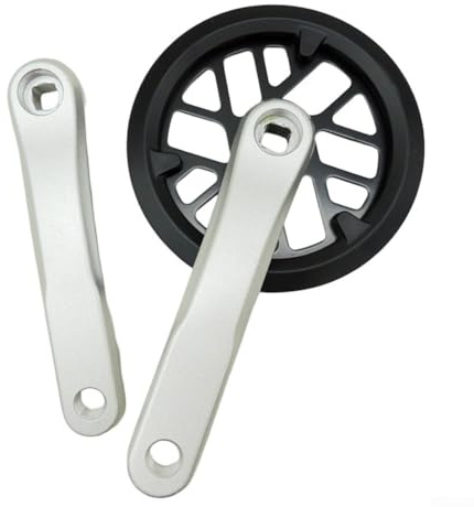 Leichte Kurbelgarnitur aus Aluminiumlegierung für Kinder-Falträder, 32 Zähne, passend für 127 mm Kurbeln (32 x 140 mm)