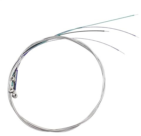 Kompletter Satz Bratschensaiten, Saiten für Bratscheninstrument | 4X Bratschensaiten, kompletter Satz, Silber-Nickel-Chrom-Saiten - Musikinstrumentenzubehör, verstärktes Viola-Ersatzteil für Lernende,