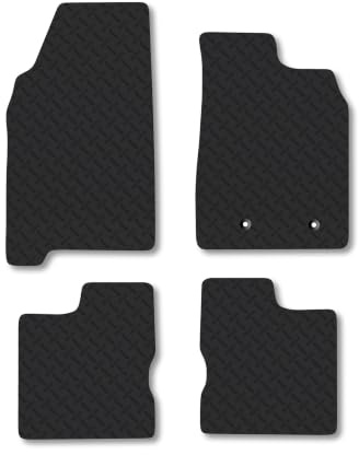 Dacia Duster (2018-2024) 5mm Rubber Car Mats | Heavy Duty Rubber Tailored Fit Floor Mats Full Coverage Durable Waterproof Accessories Easy Clean Anti Slip Made in the UK