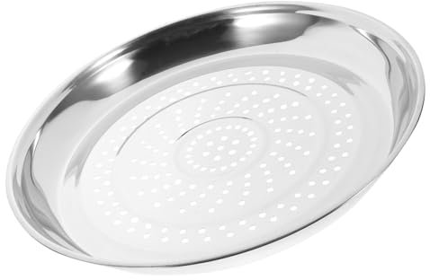 FUNNETOYU Edelstahl Dampfgarer Einsatz 34cm Für Wok Dampfplatte Rostfrei Lebensmittelecht Multifunktional Zum Dünsten Von Gemüse Fisch Und Eiern
