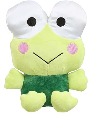 Hello Kitty Friends Plush, 22cm Keroppi Soft Toy, Cute Frog Character from Hello Kitty Series, Official Licensed Merchandise, Gift for Fans and Collectors, Suitable for Ages 4+