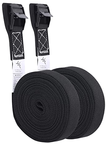 WOFASHPURET Sangles Arrimage pour Bagages de Voiture Kayak Planche de Surf Fixation Rapide et Sécurisée Conçues pour Protéger Votre Chargement