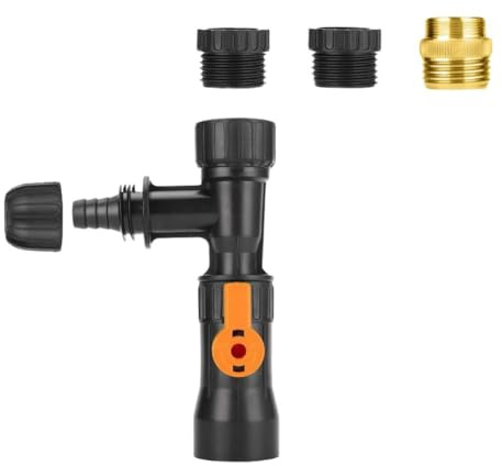 Vibsky Für Aquarium-Wasserwechsler mit Wasserhahn-Anschluss, 12/16 mm Schlauch für Aquarium-Reinigung