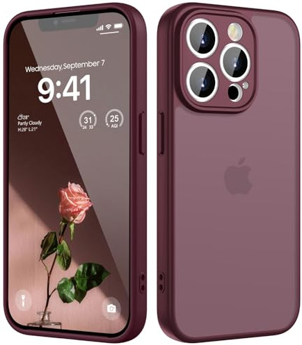 KPPIT for iPhone 13 Pro Max case,Wine Red