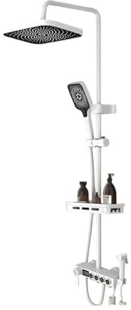 doccia regolabile in altezza, set doccia con grandi cascate for il bagno, soffione doccia, accessori for il bagno(C-4th Thermostatic)