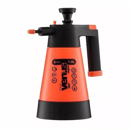 Kwazar 34700 Sprühflasche Venus Super 360 Grad Drucksprüher für Garten, Orange, 1,0 L