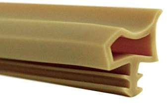 SN Türdichtung Zimmertürdichtung mit Anschlag-Nase, beige (je 50 Meter)