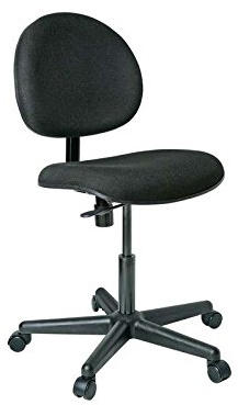 Lexington, Upholstered Fabric Chair, 5-Star Black Nylon Base, Hard Floor Casters, Seat Height Adjustment 17-22