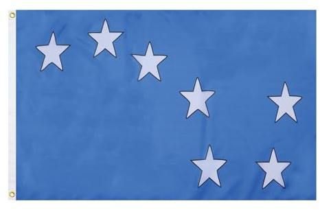 AZ FLAG Flagge Irland Starry Plough Blau 150x90 cm Polyester 100D 2 Ösen | Für innen und außen Union Jack dekorative Flagge Ireland Starry Plough Blue doppelte Nähte und verstärkte Kanten