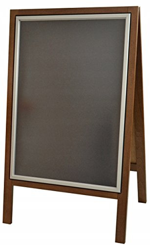 Pavement Sign Blackboard Wooden A-Board Aluminium Frame with Cover DWA OWZ