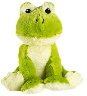 Pelucho - Bouillotte Peluche Grenouille - Bien-Être, Chaleur et Douceur - Micro-Ondable - Grains de Blé et Fleurs de Lavande - Fabriquée en France