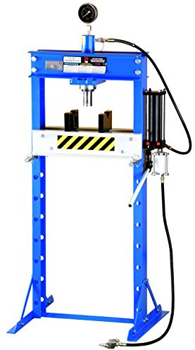 Pro-Lift-Werkzeuge Hydraulik-Presse 20 t pneumatisch + manuell mit Handpumpe Werkstatt Industriepresse umformen Shop-Press verschraubt Rahmenpresse 20t
