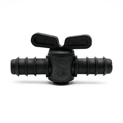 DOJA Industrial | Tropfbewasserung Schalter Ventil | 16mm | Pack 12 | Absperrventil Rohrbewässerung | Regulierventil Schlauch Ventil Kupplung | Regelventil Wasserstrom, Gartenschlauch, Bewasserung