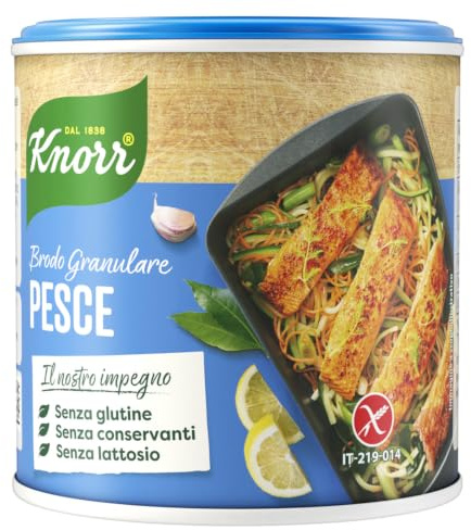 Knorr Brodo Granulare Pesce, per esaltare sughi secondi di mare, 12x150g