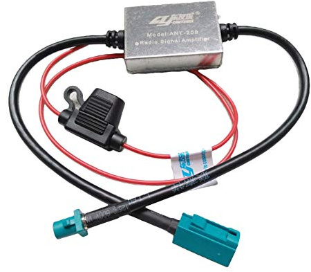 Surakey Amplificateur De Signal D'Antenne De Voiture, Amplificateur De Signal D'Autoradio, Pour Connecteur ANT-208 FAKRA De 5e Génération