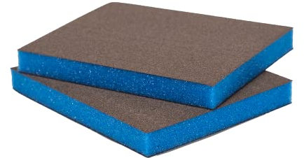 Geist. Sanding Pad | Almohadillas de Lijado y Acabado de Doble Cara | para Usar en Cuero, Alcantara, Vinilo, Madera, Pinturas, masillas y plásticos | para Alisar y Preparar Superficies | Paquete de 2