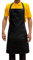 Italbangla Textile Grembiule da Cuoco, Unisex, Resistente, Comodo con Tasca Frontale, Lavabile per Cucinare, Cucina, Bar, Ristorante, Macelleria e Catering (Nero)