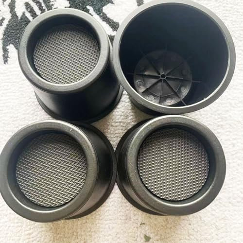 YIPUETERNITY 4 Stück Betterhöhungen, 10cm Möbelerhöher, Möbelerhöhung Rund, Tischerhöher Elefantenfuß Für Bett, polsterbett,Boxspringbett,Tisch, Schreibtisch,Stuhl- oder Sofa-Erhöhung, Rollen