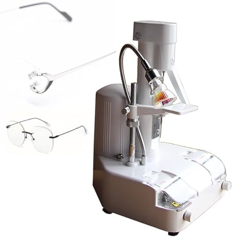 BrightFootBook Optische Linsenbohrmaschine/Optische Linsenbohrmaschine für rahmenlose Brillen, Automatische Bohrmaschine für Optiker, Optometrische Ausbildungszentren, Krankenhäuser