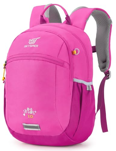 SKYSPER Kinderrucksack 10L Wanderrucksack mit Brustgurt Jungen & Mädchen, komfortabler Tagesrucksack Reiserucksack Kinder