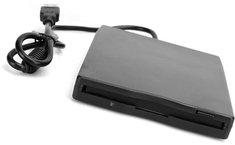 Yctze Lecteur de Disquette Portable 3,5 Pouces Externe Amovible, Accessoire Informatique avec Lecteur de Carte, Compatible pour et PC