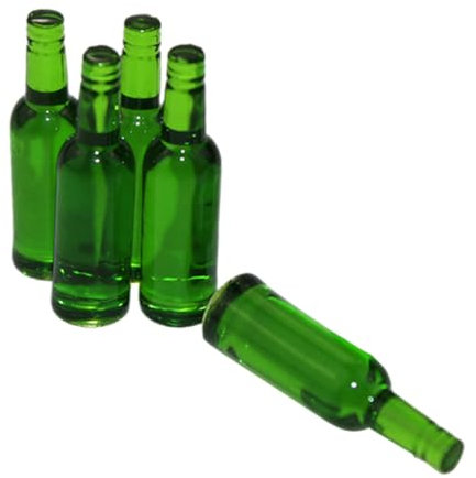 ifundom 5stücke Miniatur Bierflaschen Aus Realistische Puppenhaus Zubehör Dekorative Mini Beer Bottles Für Fotografie Und Spiel Lebensmittelechtes Material Für Kreative Szenen
