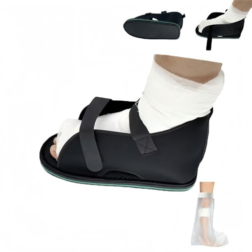 Yodilala Adjustable plaster shoes postoperative shoes, medical walking shoes with Magic sticker, suitable for foot sprains, ankle fractures, toes, suitable for left and right feet(XL)