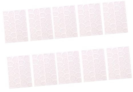 Didiseaon 20 Sheets Double-sided Nail Adhesive Stickers for Fake Nails, Pink Silicone Material with Healthy Double-sided Adhesive, for Holiday Events and Parties