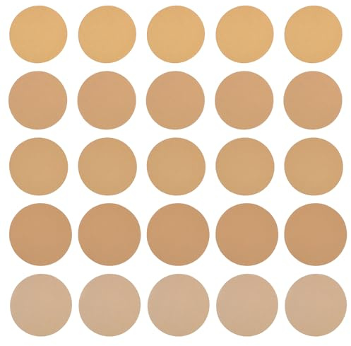 Be In Your Mind 25pcs 8 inch PSA Sanding Discs Self Adhesive Stickyback Sandpaper 60# 80# 120# 240# 320# Grit for DA Sander Sand Automotive Car Paint Wood Metal