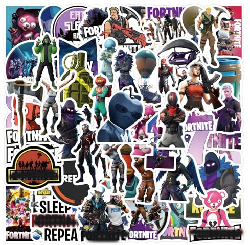 110 Pcs Game Stickers for Laptop, Cool Decals for Teens Kids Boys Skateboard Phone