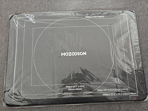 MOZOOSON Cartellina puzzle 500 pezzi, organizzatore con 25 tasche antipolvere e accessori protettivi