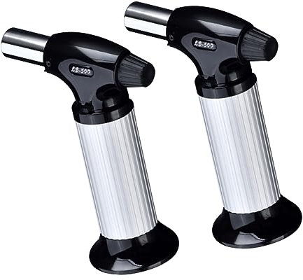 NUOBESTY 2pièces Lance Flamme Pour Barbecue Extérieur Outil De Soudage Haute Température Allumage Électronique Design Facile à Utiliser