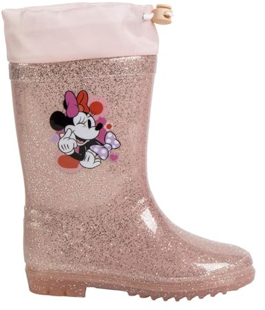 CERDÁ LIFE'S LITTLE MOMENTS Stivali Pioggia Minnie in PVC per ragazze Scarpe impermeabili ufficiali, comode e resistenti, unisex, Minnie, 25 EU