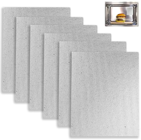 6 placas de mica para microondas, cubierta de guía de ondas, placas de mica, mica microondas, 15 x 12 cm, para horno microondas, repuesto, accesorio de reparación, disco de mica para todos los