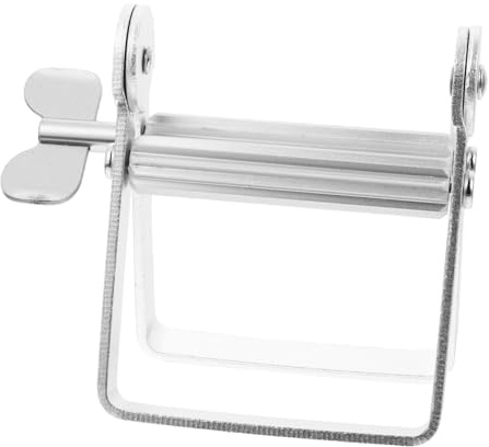 CONGARTENO Metall Tubenquetscher Silber Robuster Zahnpasta und Haarfärbemittel Ausdrücker Langlebige Metallpresse für Kosmetika Lotionen und Haushaltscremes Vielseitig für Badezimmer