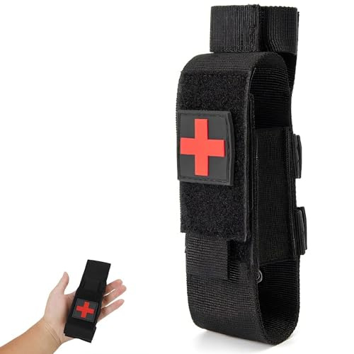 Tourniquet Halter Tragbare Militärische Tasche für CAT Tourniquet, Outdoor Notfalltasche für Camping, Wandern, Polizei und Rettungsdienste, Kompakt und Wasserdicht, Praktisch für Erste-Hilfe
