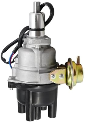 LLLmhuaa Rotor de montaje de distribuidor de alta eficiencia 2210003A11 2210052A10 para motor B12 N13 1.3L Distribuidor de metal 1982-1992
