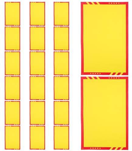 TOPPERFUN Carteles de Precios para Tiendas Minoristas 20 Piezas Papel Publicitario de Color Claro Tamaño Hb-208 Etiquetas de Venta Menor Señalización para Promociones y Ofertas