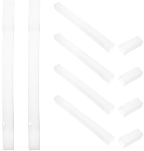 HANABASS Soporte para Brochetas de Barbacoa Portátil 6 Piezas, Tubo de Almacenamiento Transparente de 35,5 X 3 Cm, Contenedor de Plástico a Prueba de Polvo para Picnic, Camping y Parrilla