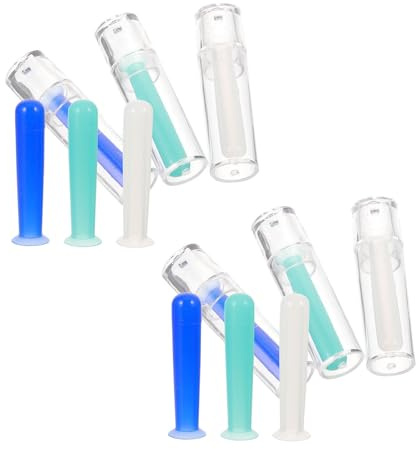 HOMOCONO 12 Piezas Herramienta para Quitar Lentillas Mensuales y Lentes Esclerales con Ventosa de Goma Flexible y Punta Microcóncava, Incluye Caja de Almacenamiento para Viajes y Uso Diario