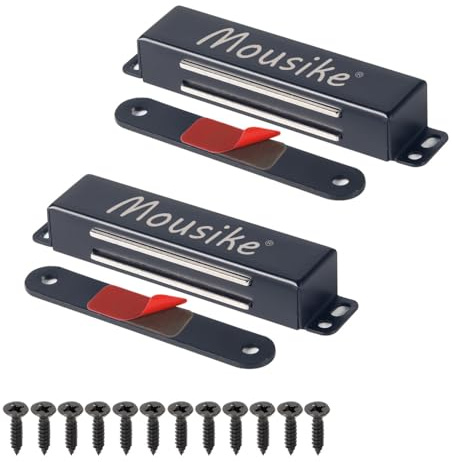 Mousike Magnetic Door Catch Heavy Duty 90lb Door Magnets with Strong Magnetic for Kitchen Cupboard Wardrobe Closet Cabinet Door Drawer Latch