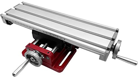 PAULIMOT Kreuztisch aus Aluminium 310 x 90 mm mit Rundsäulenführung