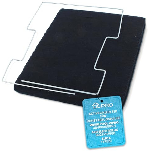 DL-pro aktivt kolfilter filter för bubbelpool Wpro 48400008571 AEG Electrolux 9029793560 Elica Type20 köksfläkt