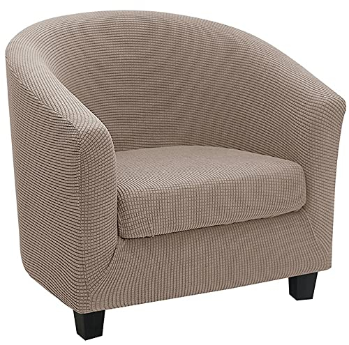 RTSFKFS Stretch Sesselhussen Sesselbezug Sesselschoner 1 Sitzer Mit Kissenbezug SofaSesselbezüge Husse Überzug ​für Clubsessel Jacquard-Stoff Waschbar Cafe Stuhl Sessel Husse (Color : E)