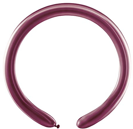 Bolsa 100 globos moldeables de látex natural Premium Quality D4 (Ø 5 cm/2 pulgadas), rosa metalizado