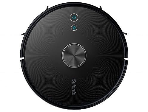 SALENTE L6 Robot aspirapolvere laser a 360° con funzione di pulizia 2-1, WLAN, Controllo APP, Alexa, Google Home, 3300Pa, 65dB, LDS + SLAM, per tappeti con peli di animali domestici e pavimenti duri
