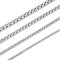 HSWYFCJY Mens Necklace Silver Round Box Chain Width 4mm 316L Stainless Steel Rolo Chain Necklace Length 50cm Birthday/Holiday Jewellery Gifts for Women Men