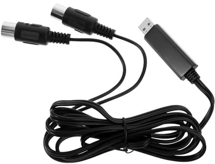 ibasenice 2m Usb Cable Converter for Piano Keyboard Professional Adapter Cord Compatible Pc Laptop Fast Data Transmission Easy Installation
