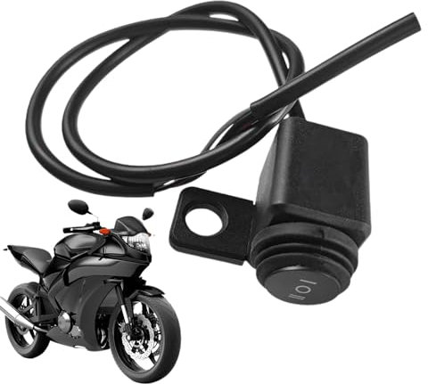 Motorrad-Lichtschalter,Lenkerschalter - Wasserdichtes Ein-Aus-Lenkerlicht - Steuerschalter für Fahrräder, Motorrad-Scheinwerferschalter, Ein-Aus-Schalter für Elektroroller für Motorräder